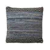 Sade Denim Blue and Charcoal Pillow